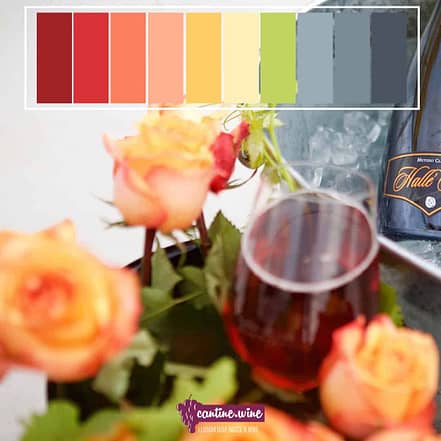 Scala di colori del vino